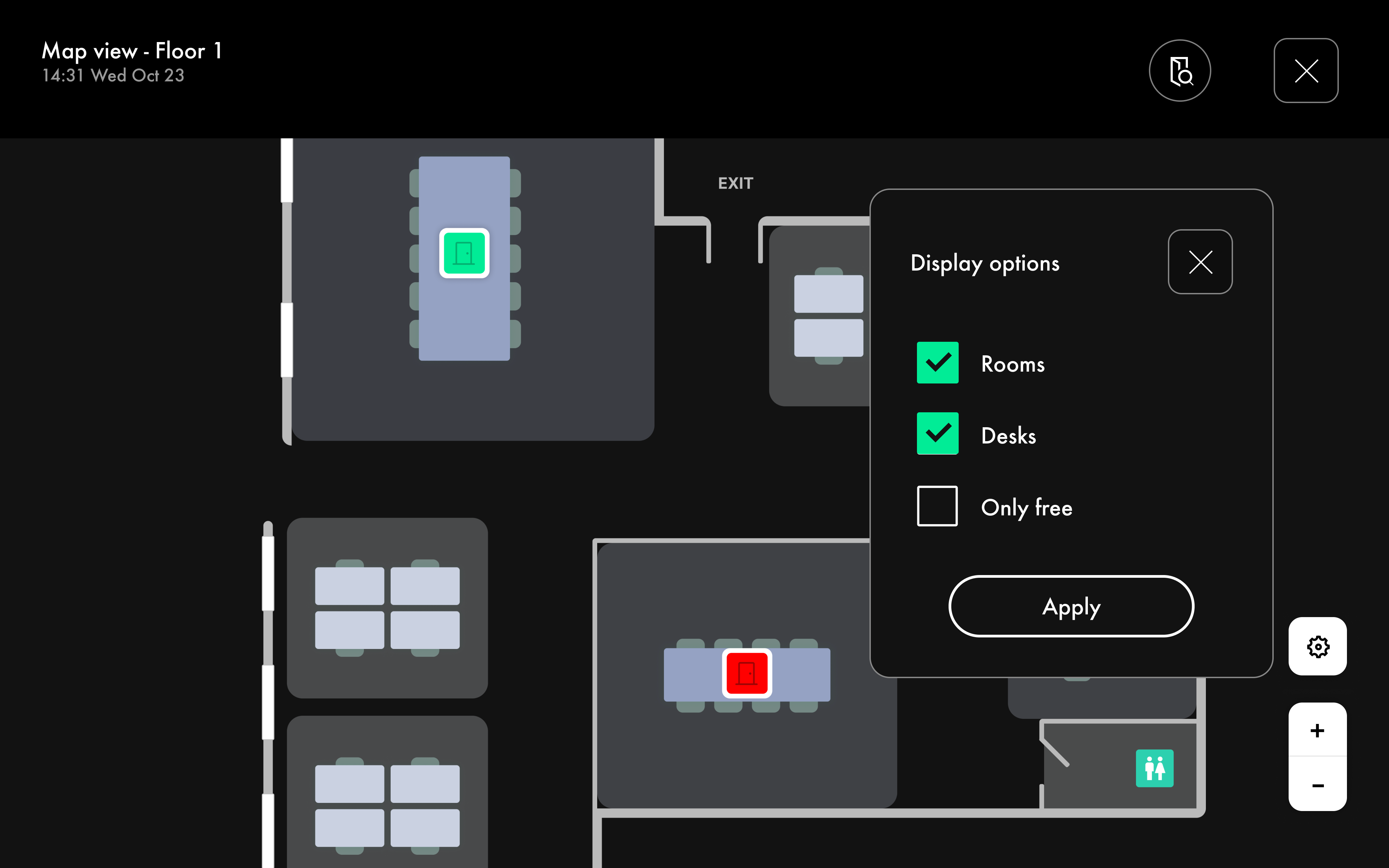 screenshot of Room Display X